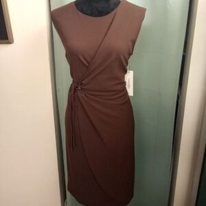 Cocoa Brown Calvin Klein Dress